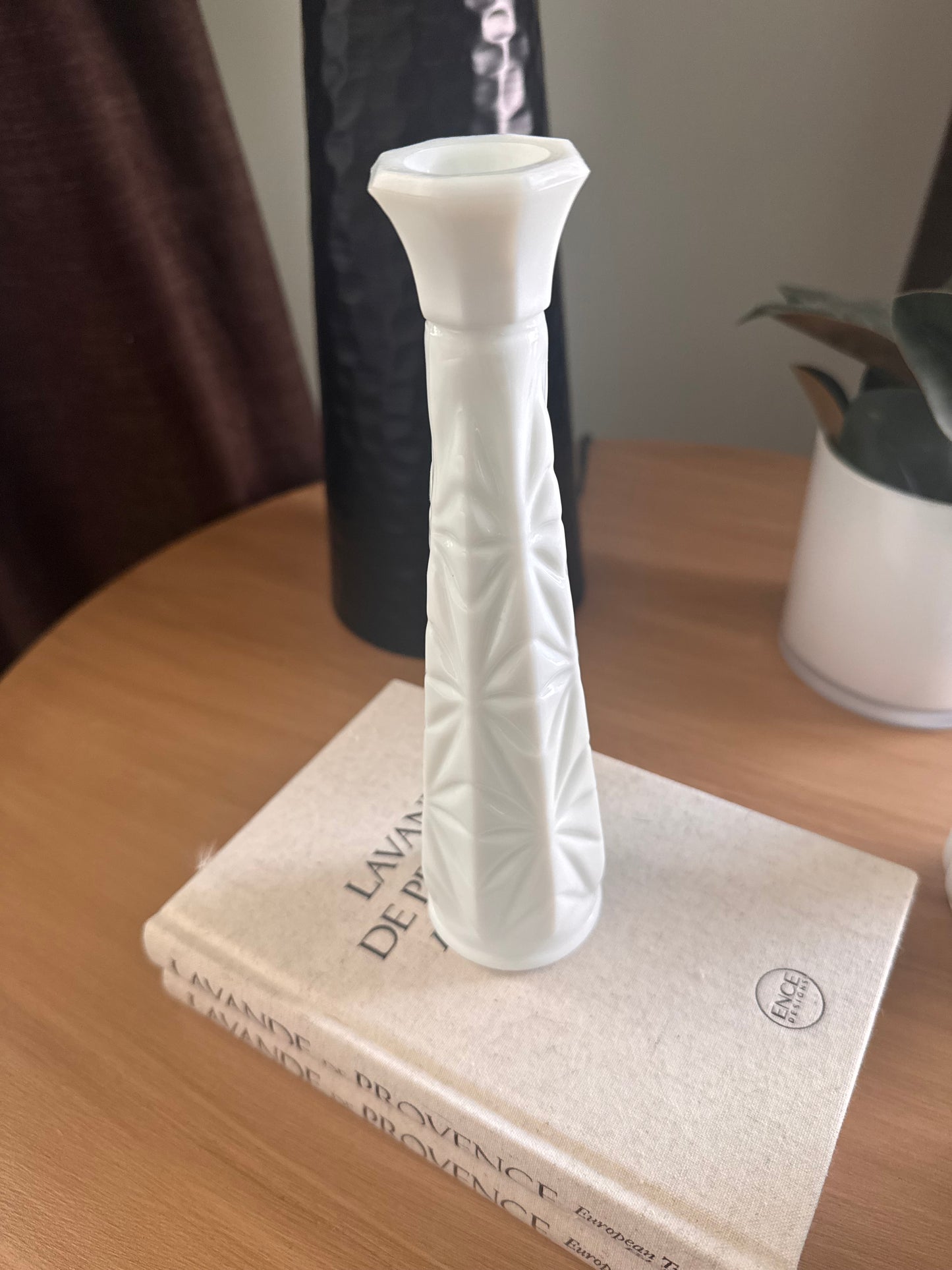 Vintage Milk Glass Bud Vase