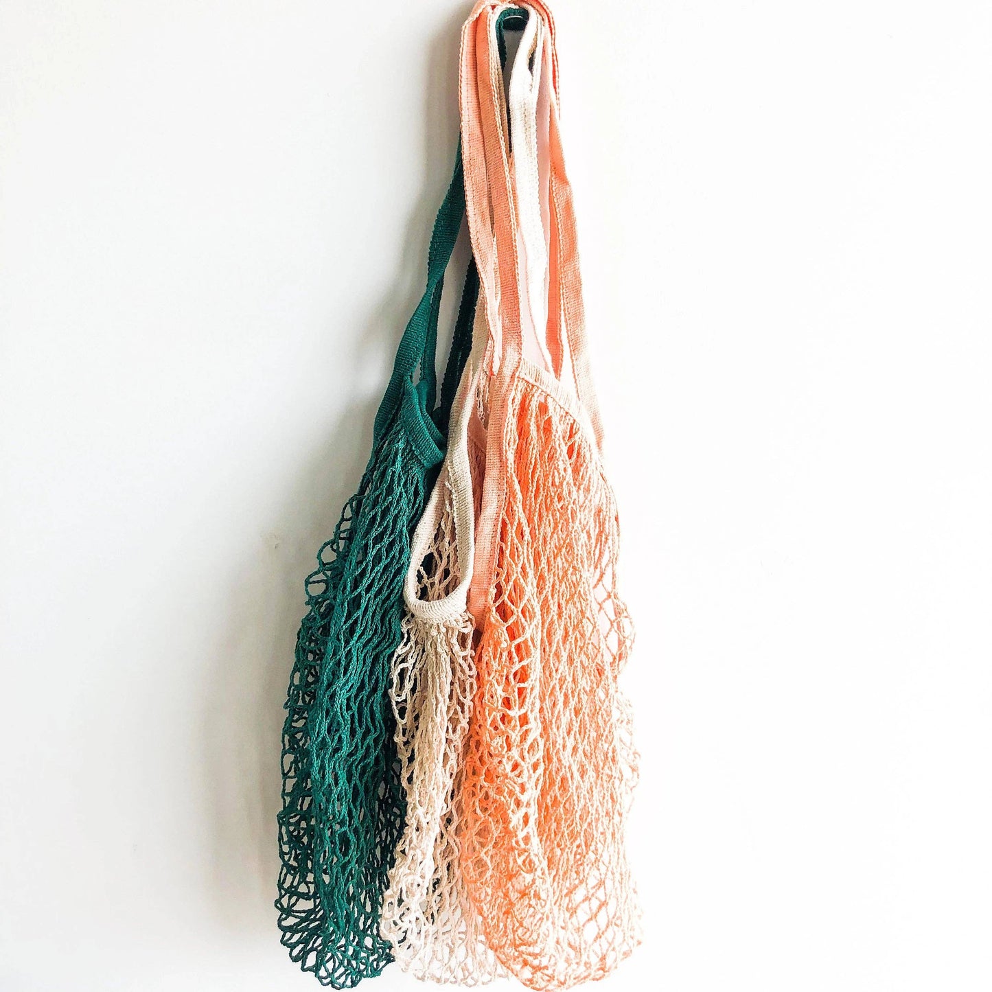 Parisian Cotton Mesh Bag (Long Handle)