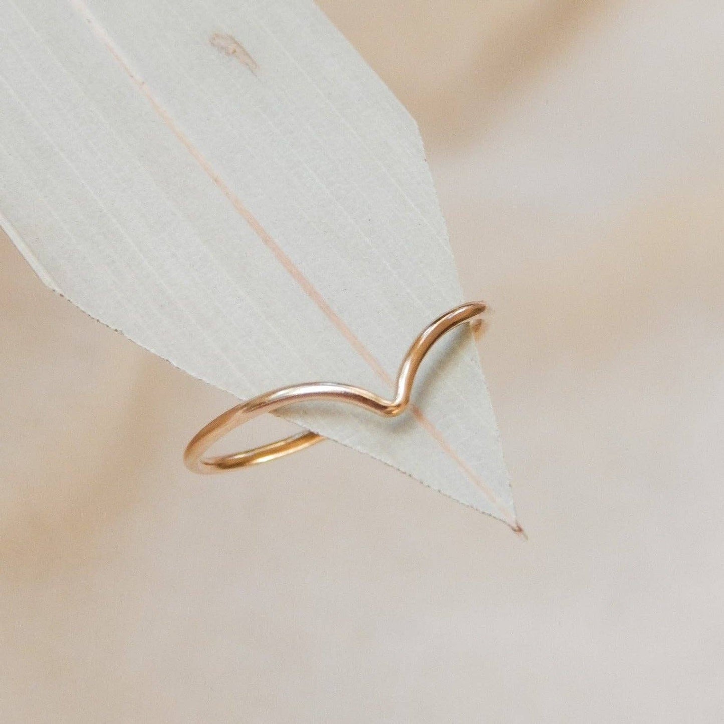 Chevron Stacking Ring | 14k Gold Fill & Sterling Silver