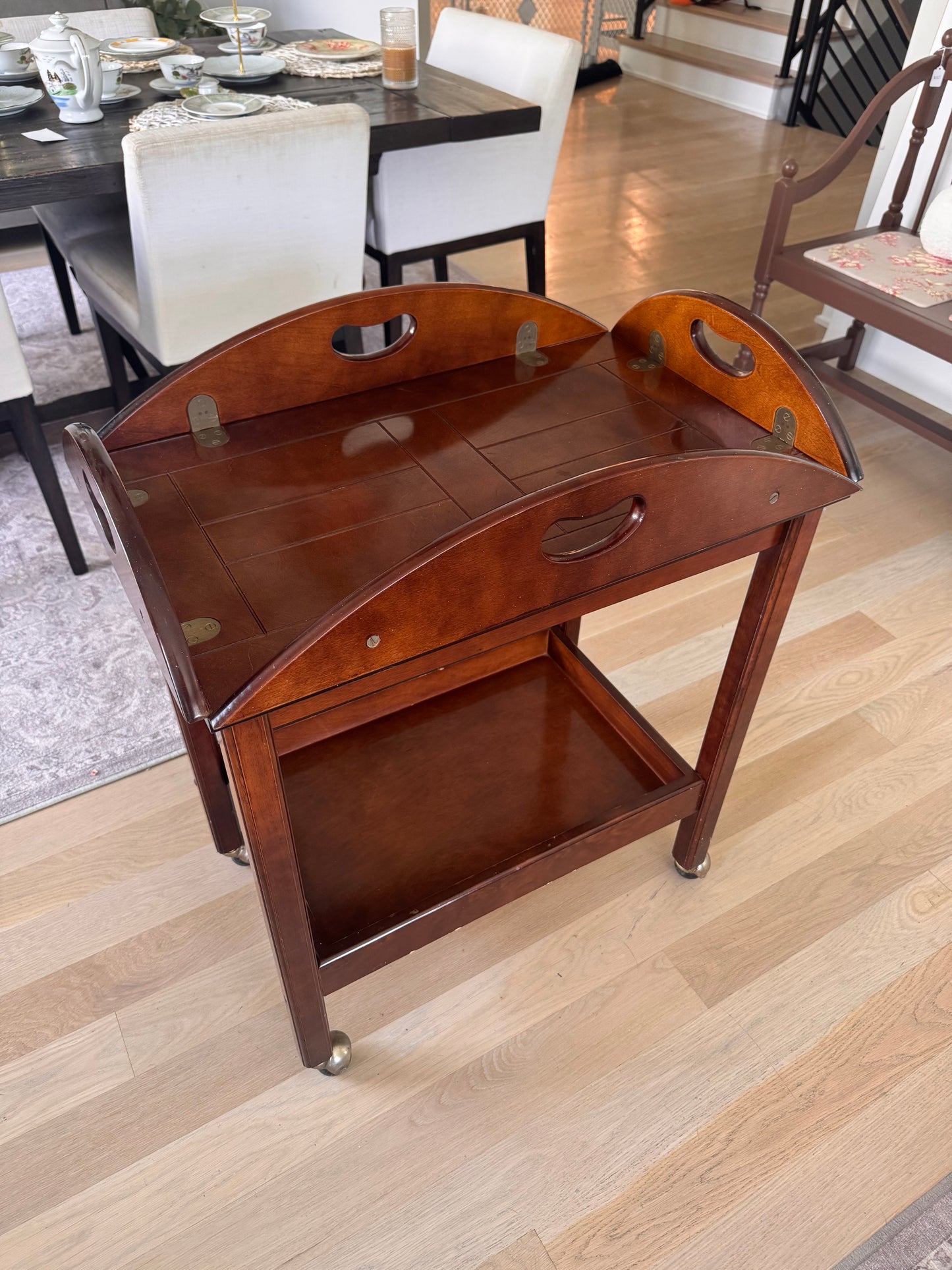 Vintage Bombay Company Tea Bar Serving Cart