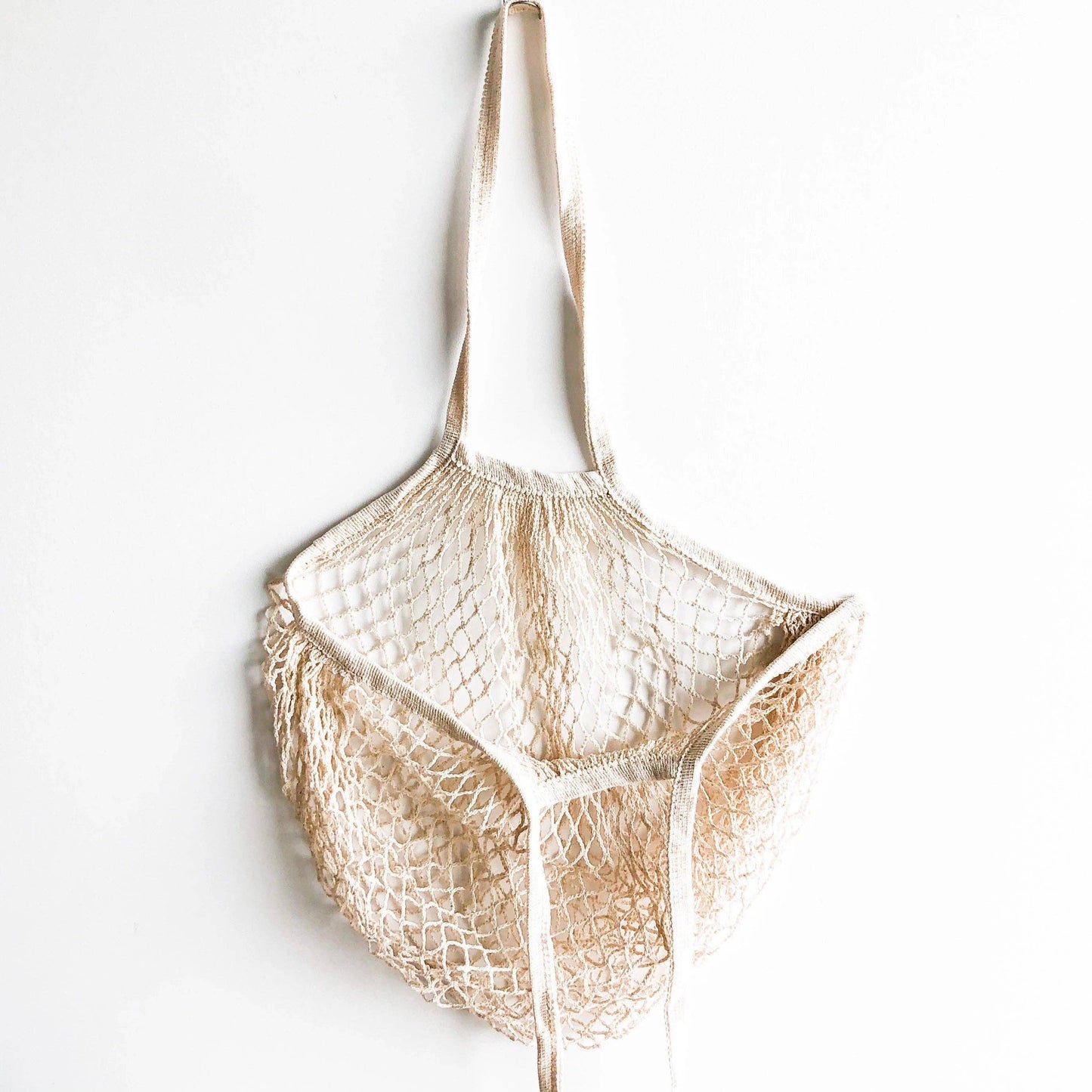 Parisian Cotton Mesh Bag (Long Handle)