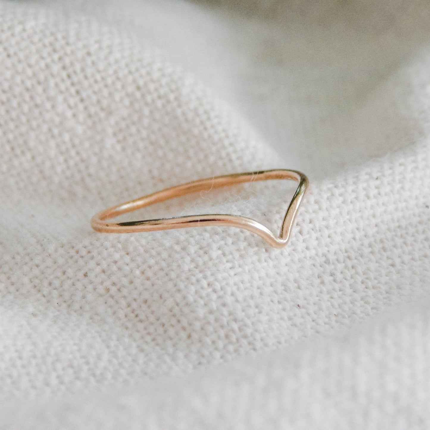 Chevron Stacking Ring | 14k Gold Fill & Sterling Silver