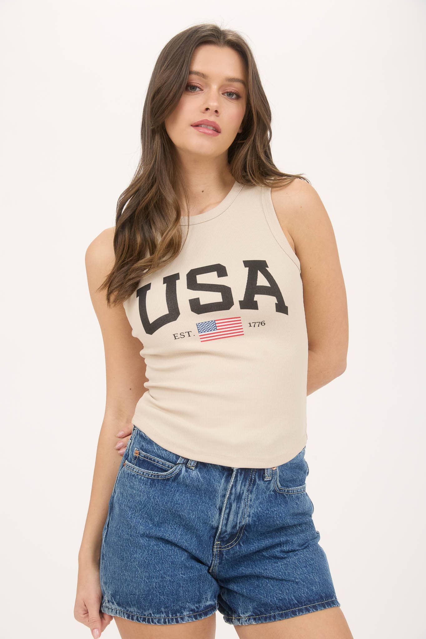 USA America Graphic Tank Top
