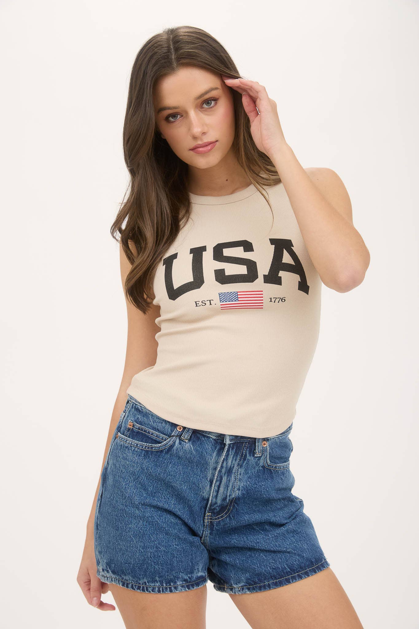 USA America Graphic Tank Top