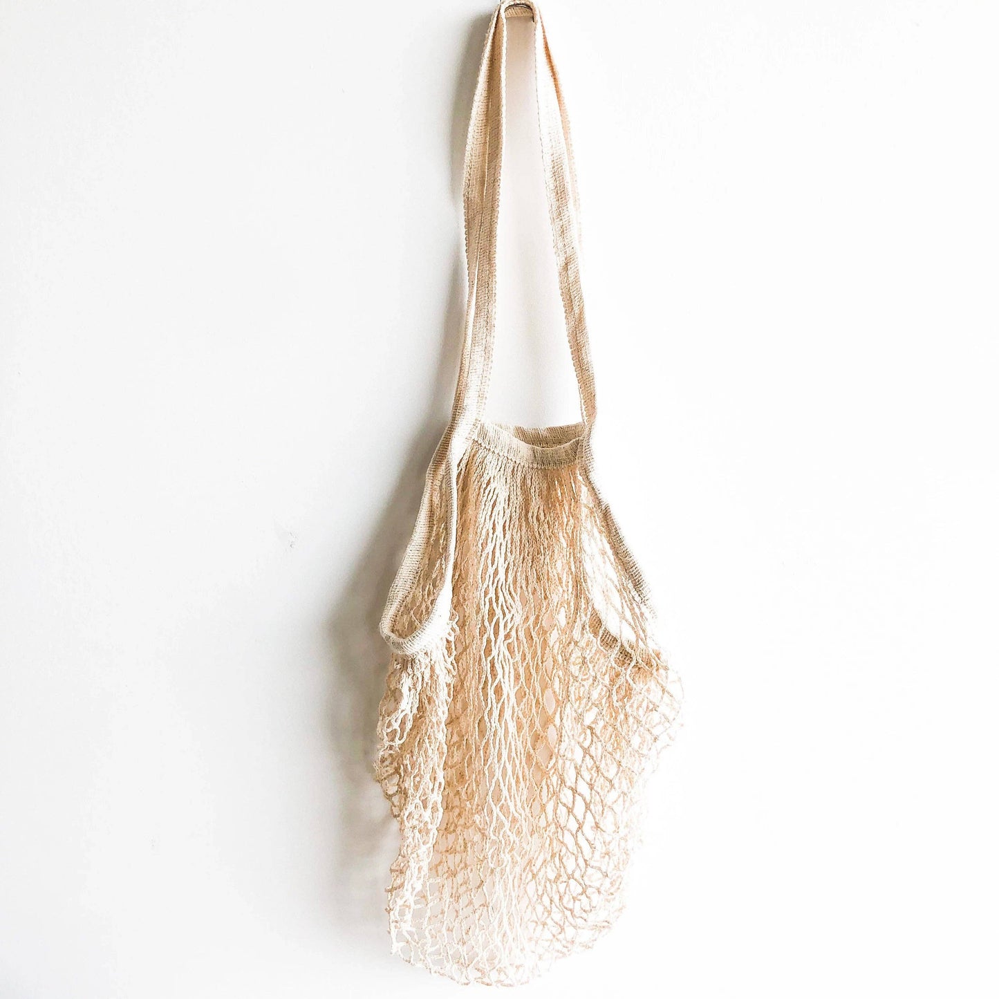 Parisian Cotton Mesh Bag (Long Handle)