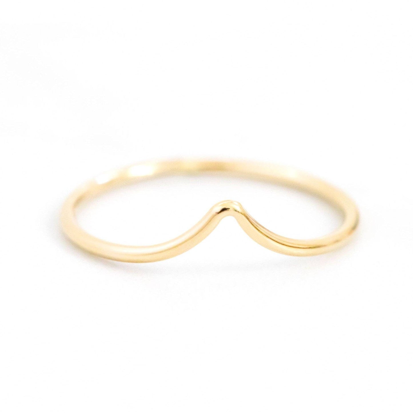 Chevron Stacking Ring | 14k Gold Fill & Sterling Silver