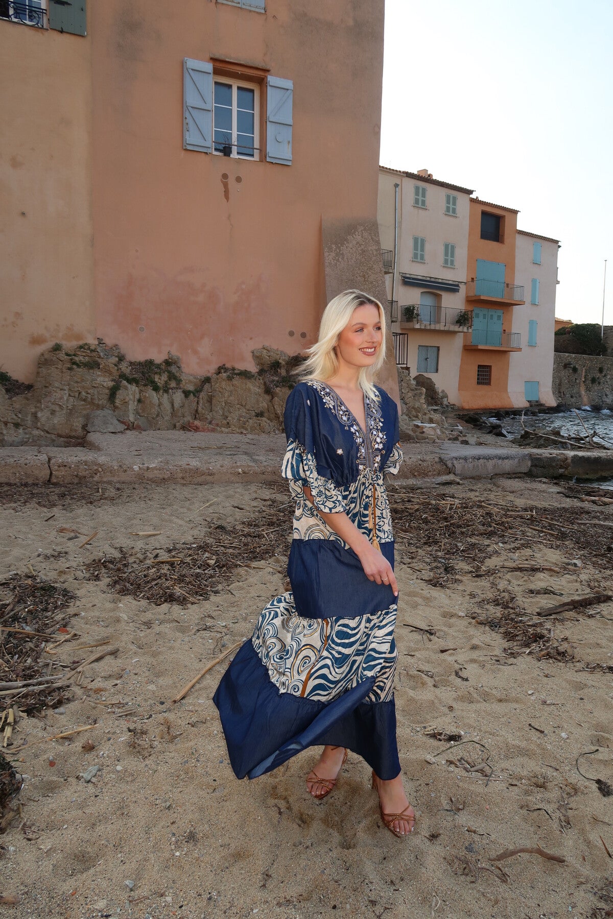 Boho Dress - Marine