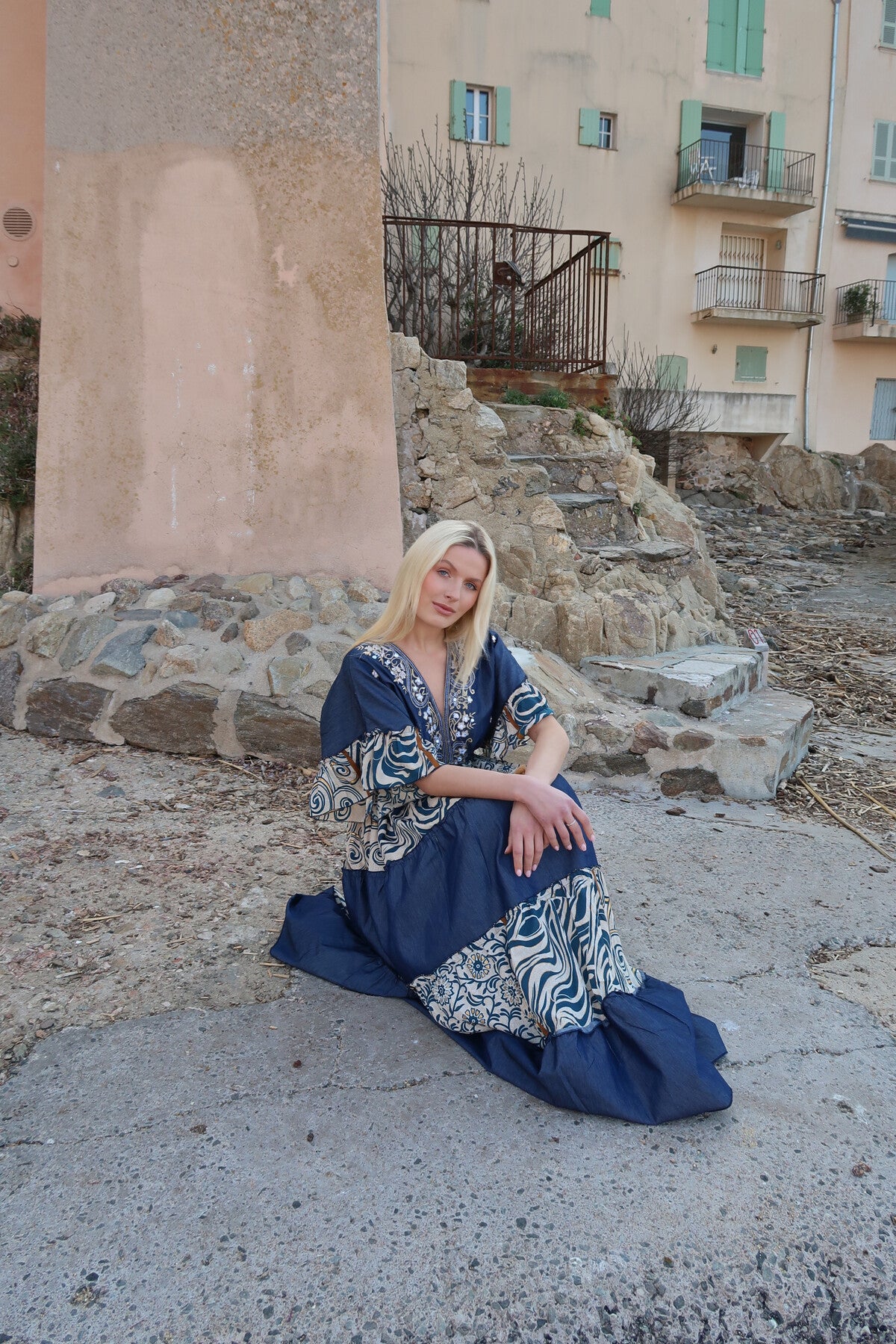 Boho Dress - Marine