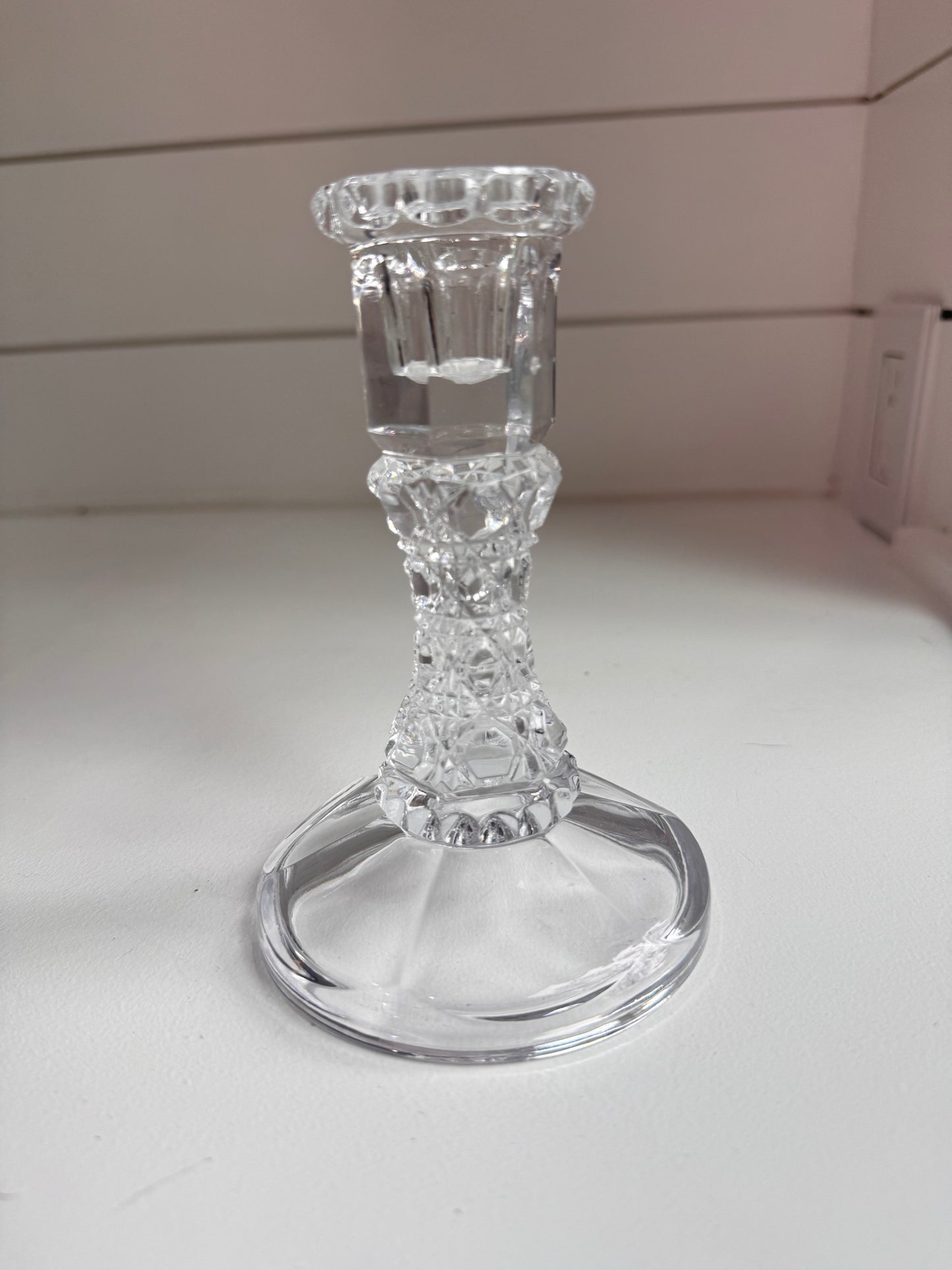 Pressed Glass Candlestick