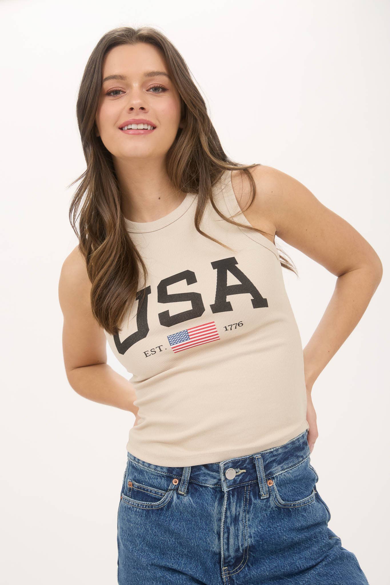 USA America Graphic Tank Top