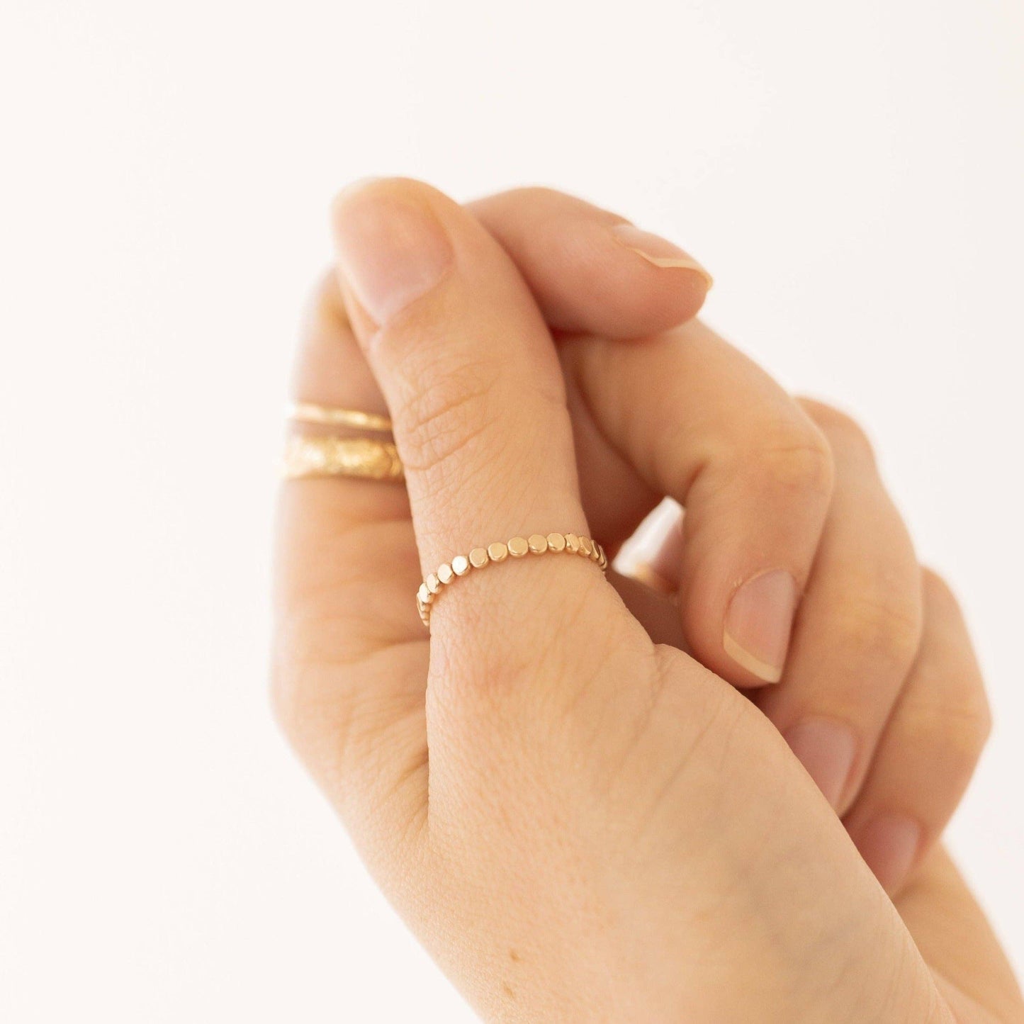 Pebble Stacking Ring | 14k Gold Fill