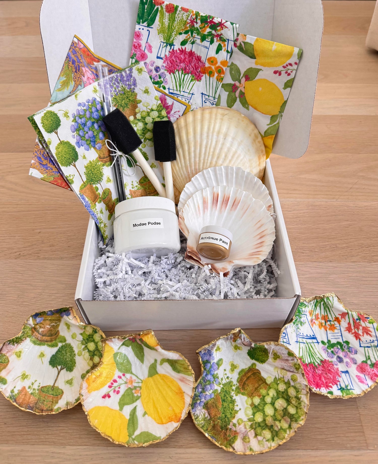 Shell Decoupage Kit