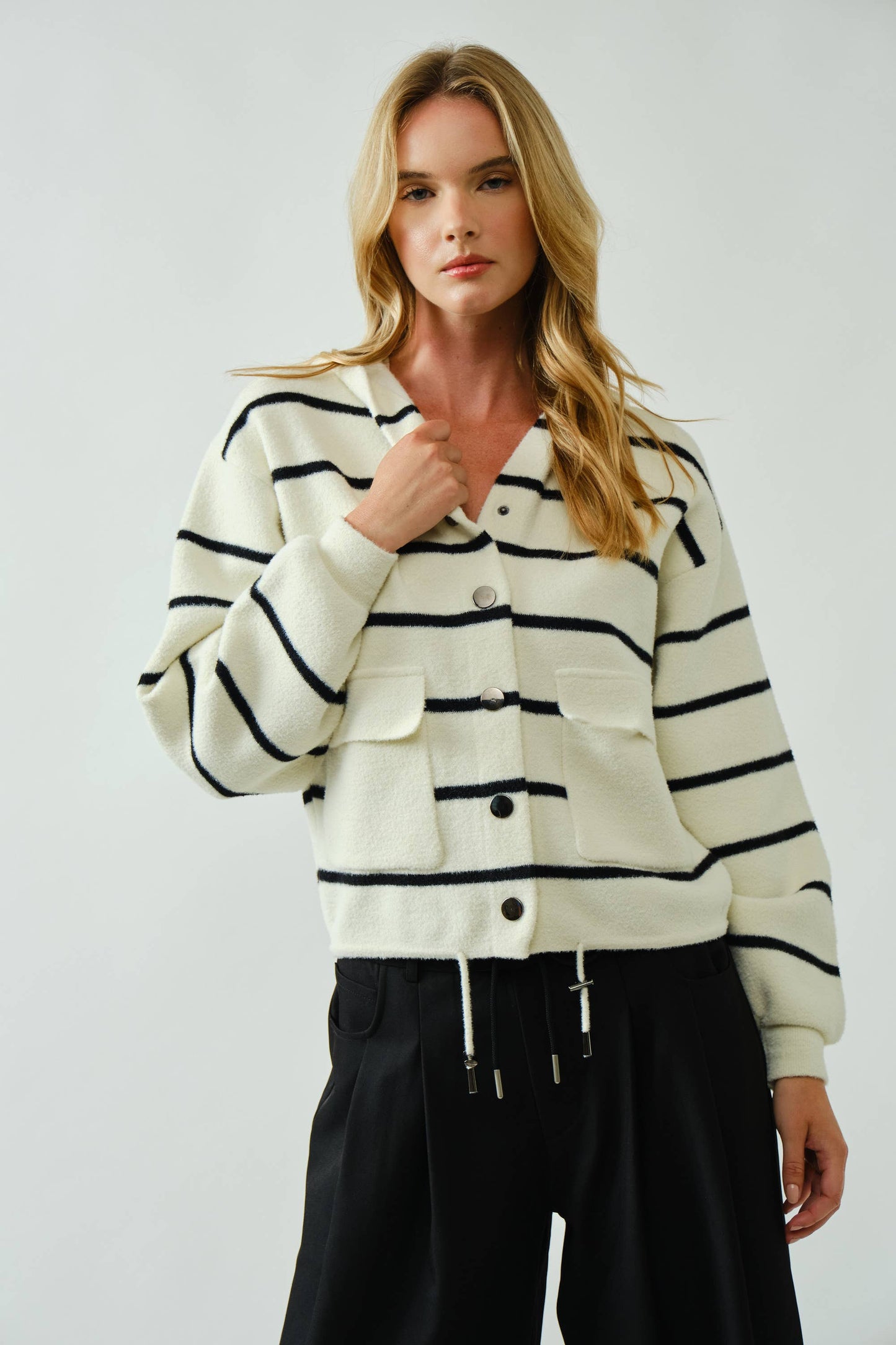 Cozy Soft Hooded Sweater Cardigan