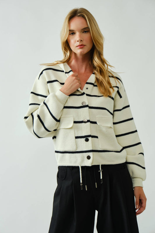 Cozy Soft Hooded Sweater Cardigan