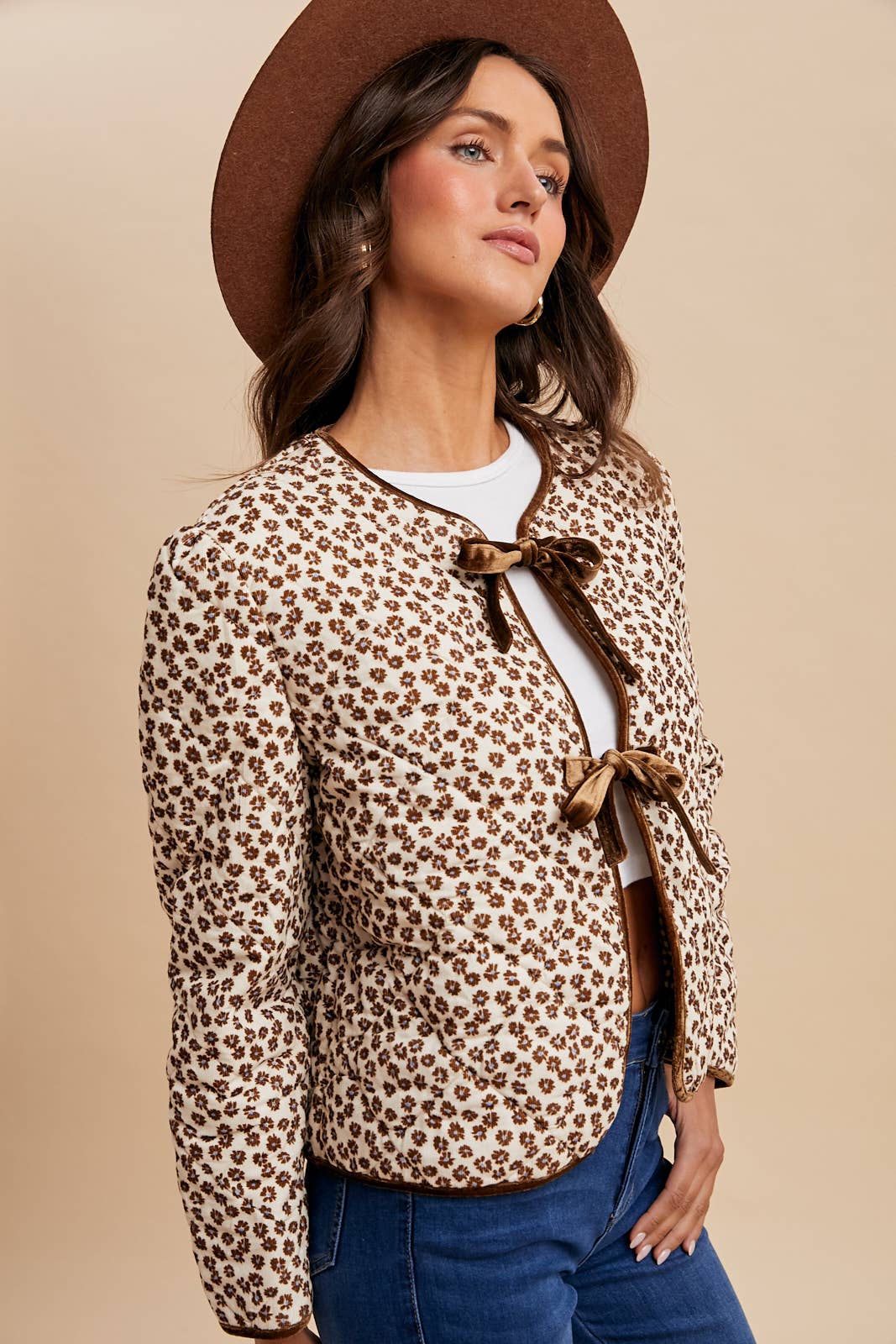 CORDUROY QUILTED RIBBON JACKET