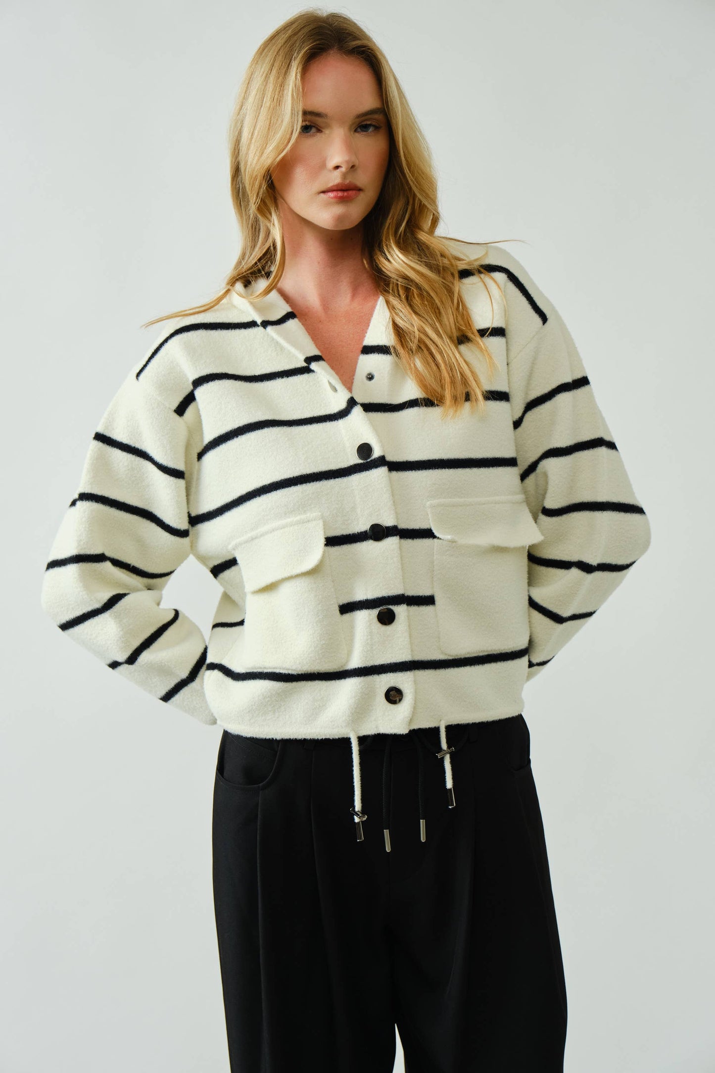 Cozy Soft Hooded Sweater Cardigan