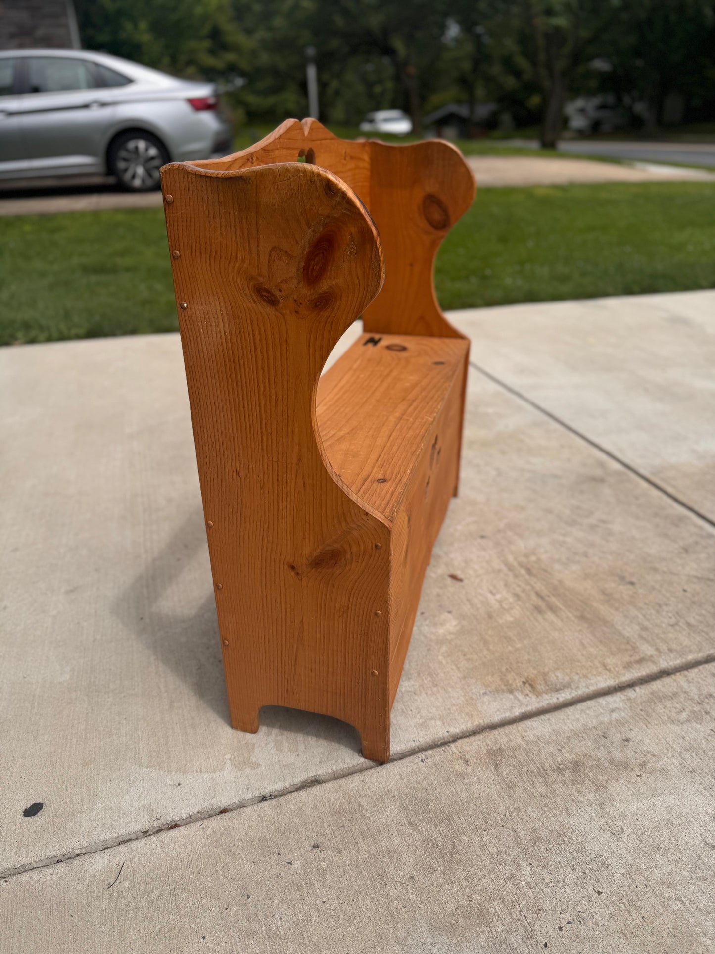 Vintage Storage Kids Bench