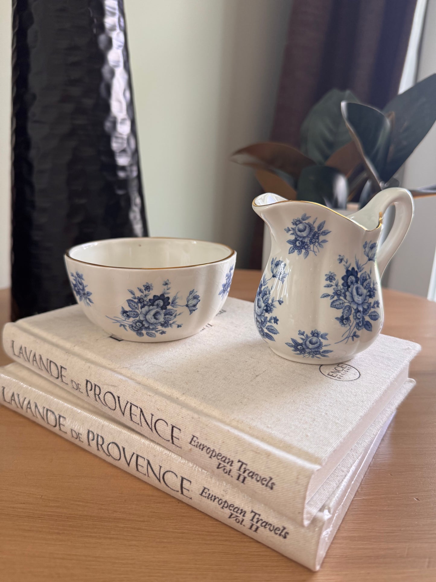 Staffordshire Cream & Sugar Bowl Set