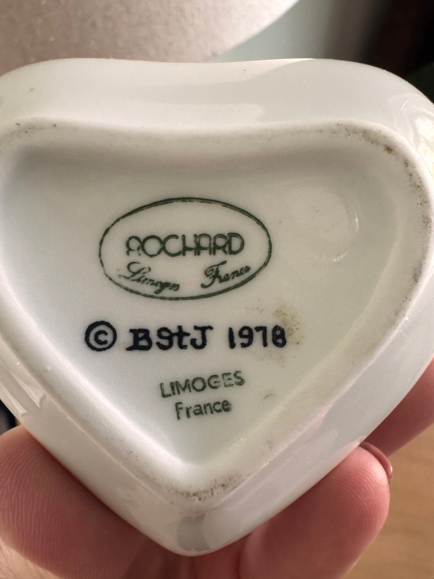 Vintage Rochard Toujours L'amour Trinket Box Heart