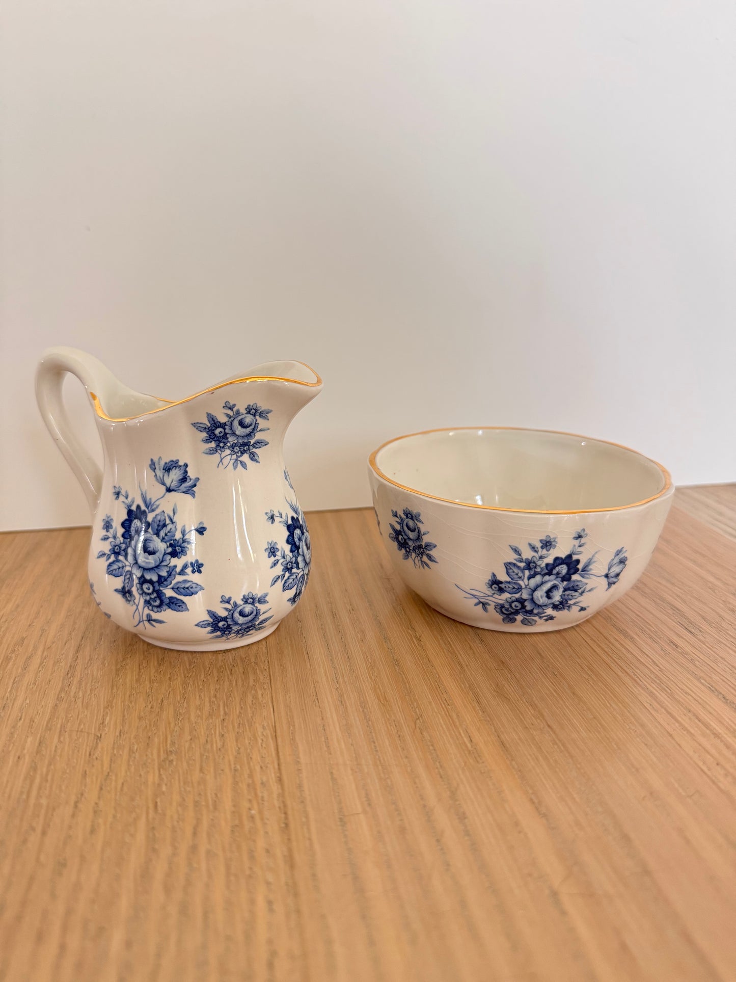 Staffordshire Cream & Sugar Bowl Set