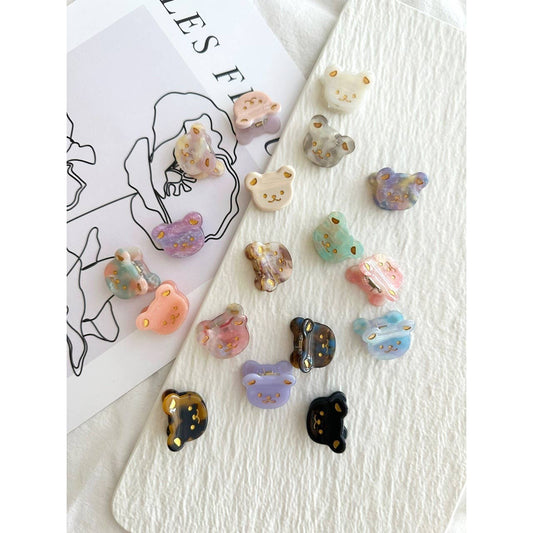 Adorable Mini Bear Hair Clips