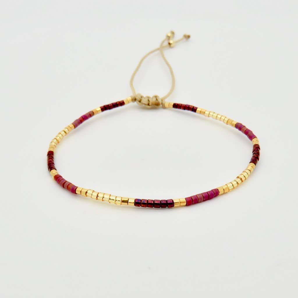 Dainty 3 Tone Bracelet - 24k Gold Plated