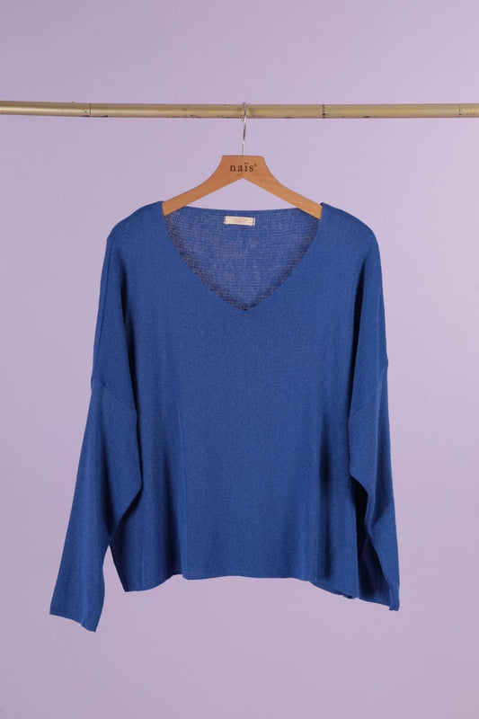 SHORT V-NECK SWEATER