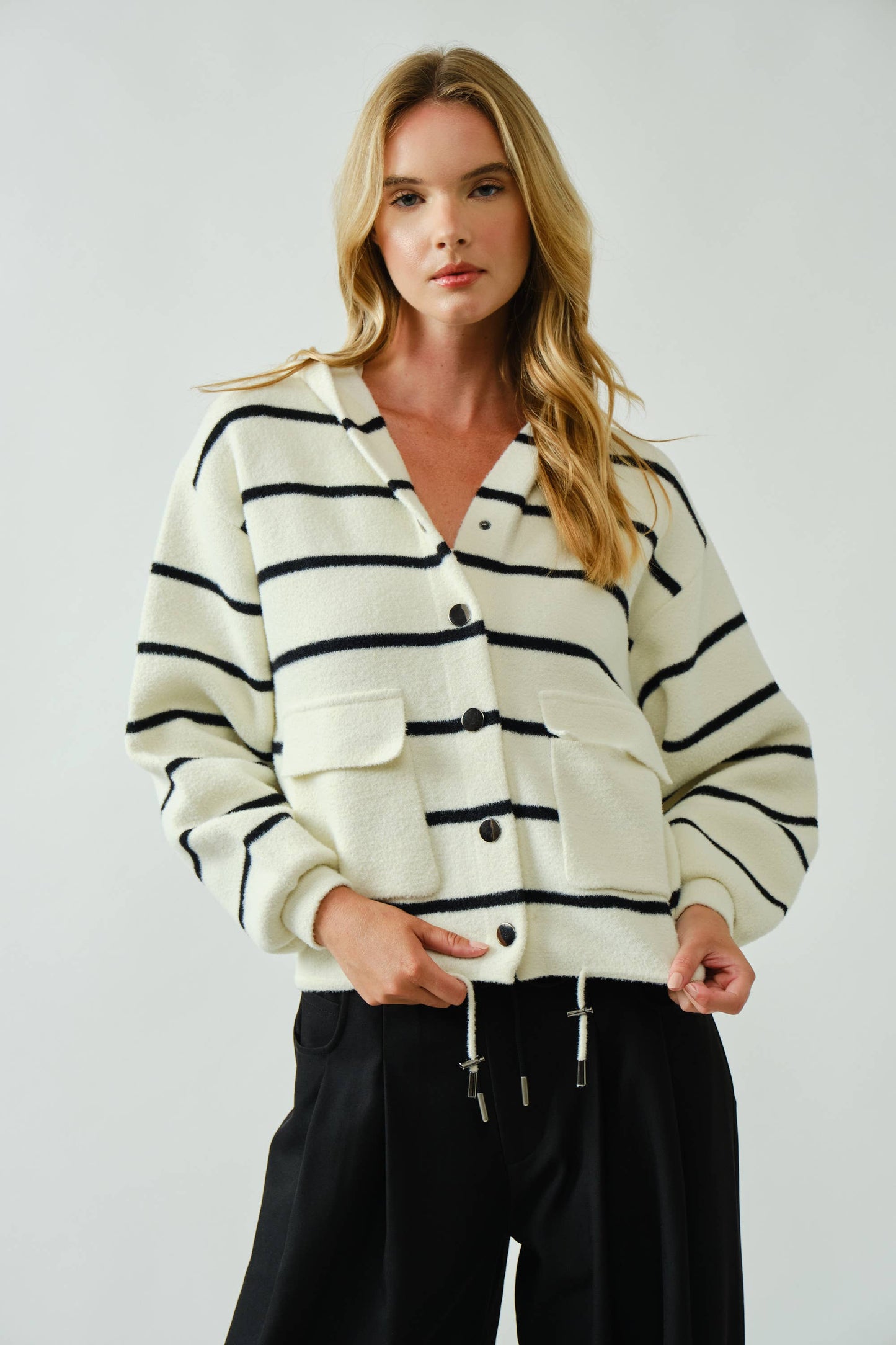 Cozy Soft Hooded Sweater Cardigan