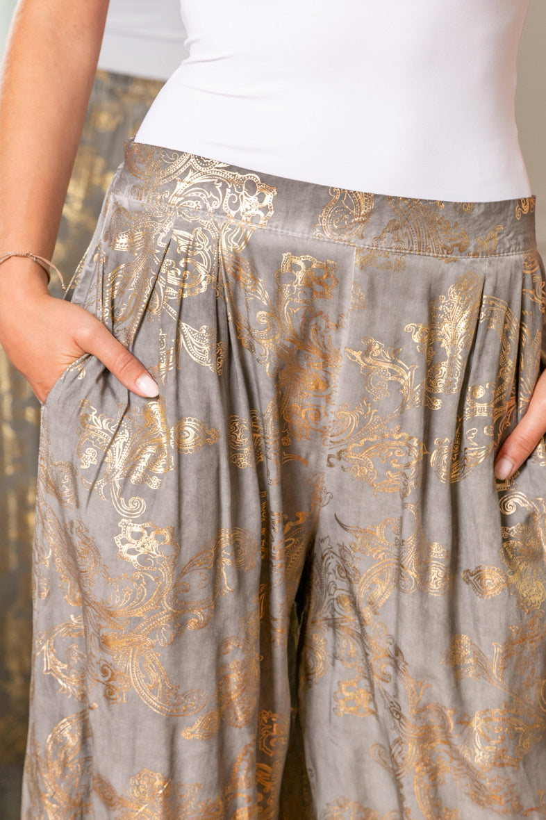 Flowing Printed Trousers